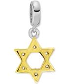 Sutton By Rhona Sutton Two-tone Star Of David Bead Charm