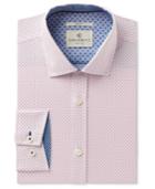 Con. Struct Men's Slim-fit Stretch Pink Pindot Dress Shirt, Created For Macy's