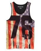 Ring Of Fire Men's 76 Shredded Graphic-print Tank