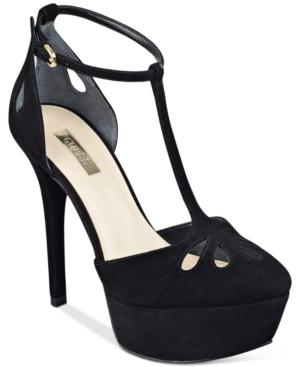 Guess Women's Espie T-strap Pumps Women's Shoes