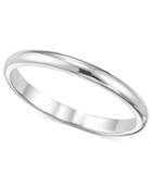 Men's Ring, 2mm Platinum Wedding Band