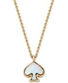 Kate Spade New York Signature Spade Gold-tone Imitation Mother-of-pearl Pendant Necklace
