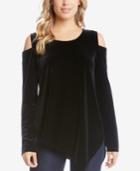 Karen Kane Cold-shoulder Asymmetrical-hem Top