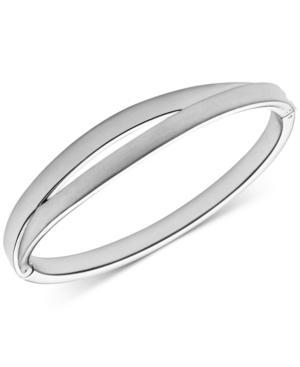 Skagen Elin Siver-tone Hinged Bangle Bracelet