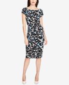 Rachel Rachel Roy Printed Ruched Bodycon Dress, Created For Macy's