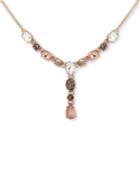 Givenchy Gold-tone Multi-crystal Lariat Necklace