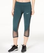 Nike Racer Mesh-trimmed Cropped Leggings