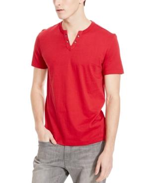 Kenneth Cole Reaction Split V-neck Henley