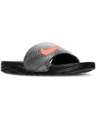 Nike Men's Benassi Solarsoft Print Slide Sandals From Finish Line