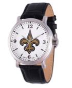 Gametime Nfl New Orleans Saints Men's Shiny Silver Vintage Alloy Watch