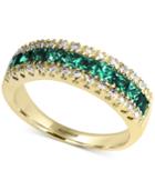 Brasilica By Effy Emerald (1-1/8 Ct. T.w.) And Diamond (1/8 Ct. T.w.) Ring In 14k Gold