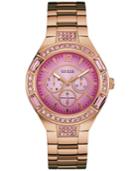 Guess Women's Rose Gold-tone Stainless Steel Bracelet Watch 40mm U0776l3