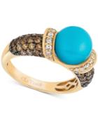 Le Vian Robin's Egg Turquoise (3/4 Ct. T.w.) And Diamond (7/8 Ct. T.w.) Ring In 14k Gold