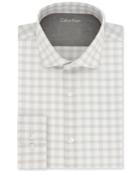 Calvin Klein Men's X Extra-slim Fit Stretch Performance Melon Check Dress Shirt