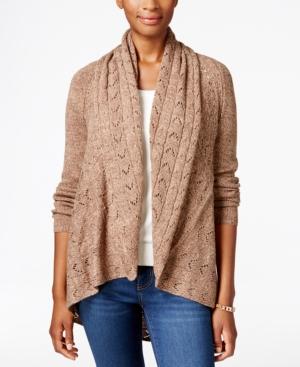 Karen Scott Shawl-collar Open-front Cardigan, Only At Macy's