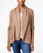 Karen Scott Shawl-collar Open-front Cardigan, Only At Macy's