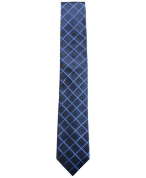 Alfani Men's Check Silk Slim Tie, Created For Macy's