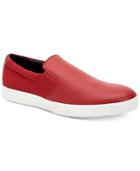 Calvin Klein Men's Ivo Leather Slip-on Sneakers Men's Shoes