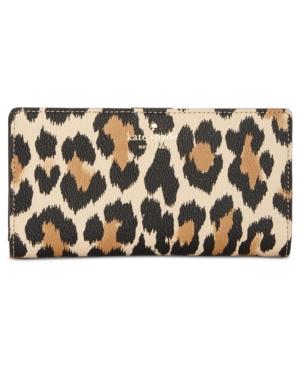 Kate Spade New York Hyde Lane Leopard-print Stacy Wallet