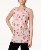 Alfani Sleeveless Tiered Mesh Top, Created For Macy's
