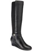 Giani Bernini Dafnee Tall Wide Calf Wedge Boots, Only At Macy's Women's Shoes