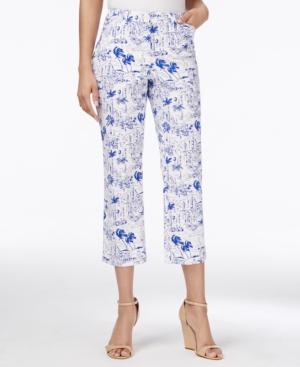 Charter Club Petite Printed Capri Pants, Only At Macy's
