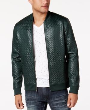 Inc International Concepts Men's Basket-weave Bomber Jacket, Created For Macy's