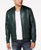 Inc International Concepts Men's Basket-weave Bomber Jacket, Created For Macy's