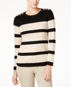 Charter Club Button-shoulder Sweater, Created For Macy's
