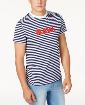 G-star Raw Men's Logo-print Striped T-shirt
