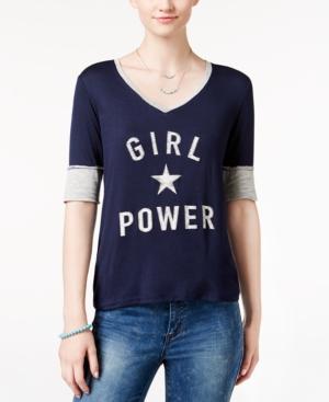 Pretty Rebellious Juniors' Girl Power Graphic T-shirt