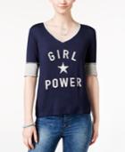 Pretty Rebellious Juniors' Girl Power Graphic T-shirt