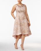 Adrianna Papell Plus Size Embellished Fit & Flare Dress
