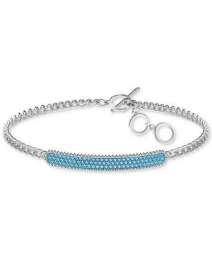 Swarovski Crystal Pave Link Toggle Bracelet