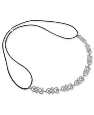 I.n.c. Silver-tone Pave Openwork Headband, Created For Macy's