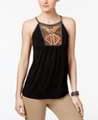 Inc International Concepts Petite Embellished Halter Top, Created For Macy's