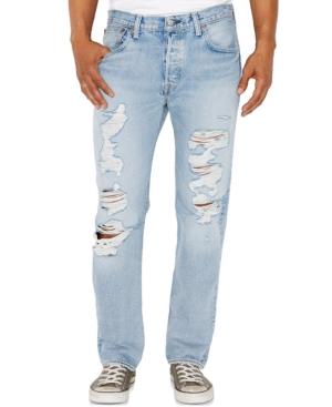 Levi's 501 Original-fit Ripped Jeans, David Wash
