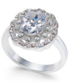 Charter Club Silver-tone Crystal Cluster Ring, Created For Macy's
