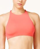 Roxy Strappy Love High-neck Racerback Bikini Crop Top Women's Swimsuit