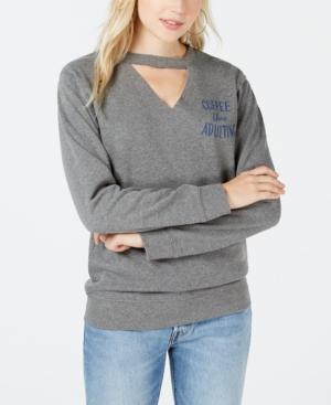 Love Tribe Juniors' Coffee Then Adulting Sweatshirt