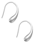 Giani Bernini Sterling Silver Earrings, Teardrop J Hoop Earrings