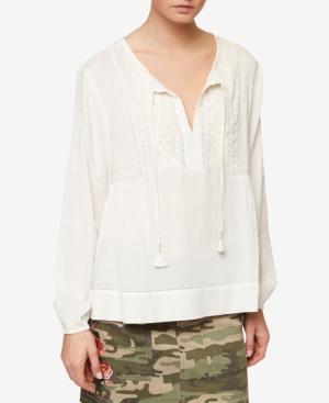 Sanctuary Marina Cotton Peasant Top
