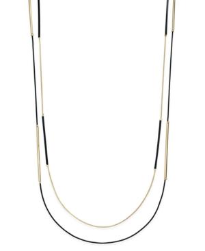 Inc International Concepts Gold-tone Jet Layer Necklace, Only At Macy's