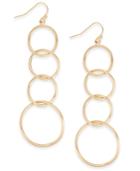 Thalia Sodi Gold-tone Multi-circle Drop Earrings, Created For Macy's
