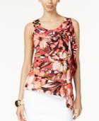 Thalia Sodi Embellished Flutter Blouse, Only At Macy's
