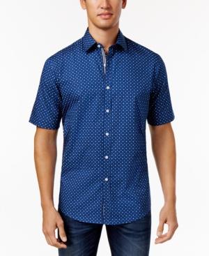 Club Room Men's Dot Print Shirt, Only At Macy's