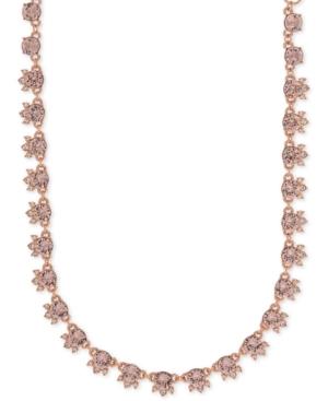 Givenchy Rose Gold-tone Silky Crystal Collar Necklace