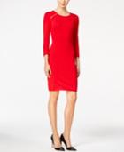 Calvin Klein Zip-shoulder Sweater Dress