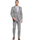 Lauren Ralph Lauren Big And Tall Light Grey Solid Classic-fit Suit
