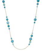 Kate Spade New York Gold-tone Blue Bead Scatter Necklace